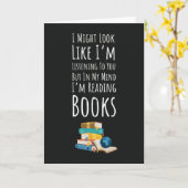Funny Book Reading Cards Humor Reader Kaart (Gele Bloem)