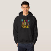 Funny Book Reading Club Bookworm Book Discussion C Hoodie (Voorkant volledig)