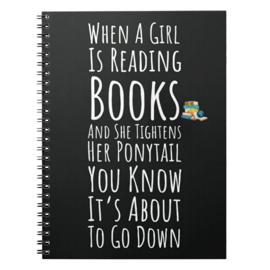 Funny Book Reading Gifts For Her Teen Girls Women  Notitieboek (Voorkant)
