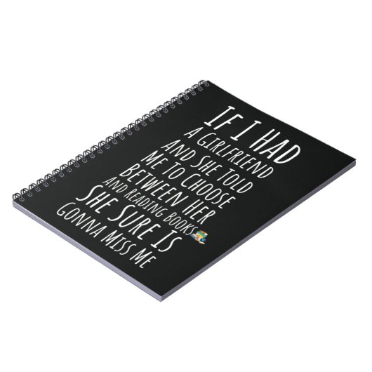 Funny Book Reading Gifts For Him Teen Boys Men  Notitieboek (Linkerzijde)