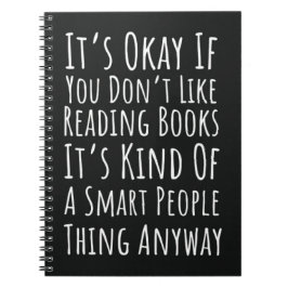 Funny Book Reading Gifts Nerd Reader Bookish Notitieboek