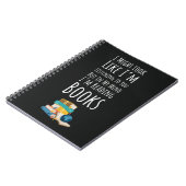 Funny Book Reading Gifts Quote Reader Humor Joke Notitieboek (Linkerzijde)