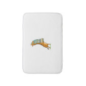 Funny Book Reading Giraffe I Love My Library Badmat (Voorkant Verticaal)