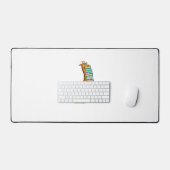 Funny Book Reading Giraffe I Love My Library Bureaumat (Keyboard & Muis)