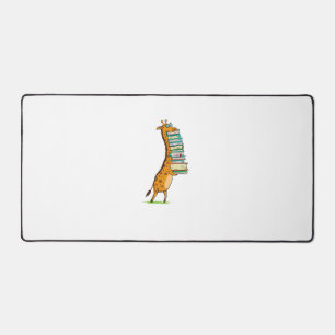 Funny Book Reading Giraffe I Love My Library Bureaumat