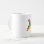 Funny Book Reading Giraffe I Love My Library Koffiemok (Voorkant links)