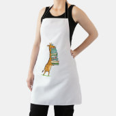 Funny Book Reading Giraffe I Love My Library Schort (Insitu)