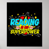 Funny Bookish Nerd Book Addict Design Women's Blac Poster (Voorkant)