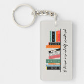 Funny Bookish No Shelf Control Sleutelhanger (Voorkant)