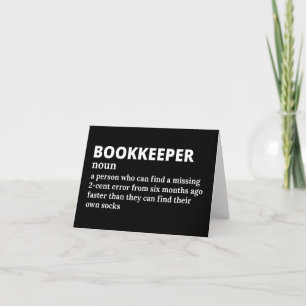 Funny Bookkeeper Definition Bedankkaart