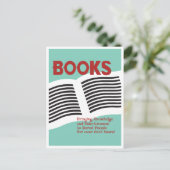 Funny Books Briefkaart (Staand voorkant)