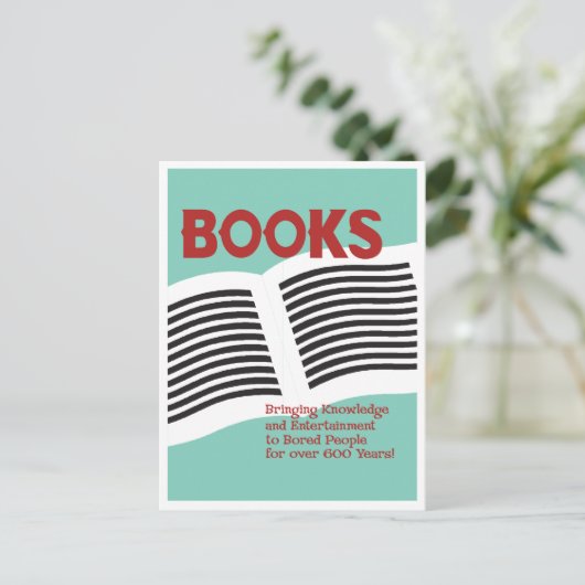 Funny Books Briefkaart (Staand voorkant)