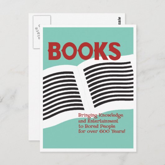 Funny Books Briefkaart (Voorkant / Achterkant)