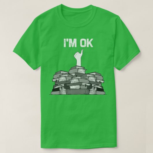 Funny Books Design for Men Kinder Avid Reader T-shirt (Design voorkant)