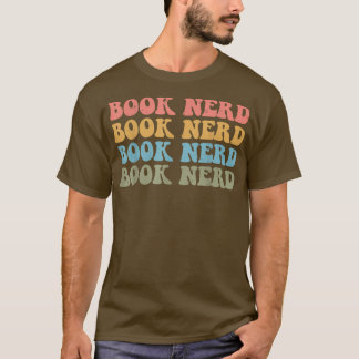 Funny Books Reader Book Nerd Vintage Graphic T-shirt