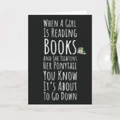 Funny Books Reading Cards For Her Teen Girls Women Kaart (Voorkant)