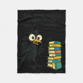 Funny Bookworm 6 7 Meme Design _ Reading Nights Hu Fleece Deken (Voorkant)