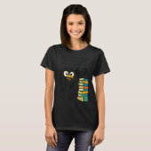 Funny Bookworm 6 7 Meme Design _ Reading Nights Hu T-shirt (Voorkant volledig)