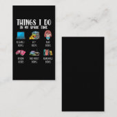 Funny Bookworm Author Novel Reading Book Lover Visitekaartje (Voorkant / Achterkant)