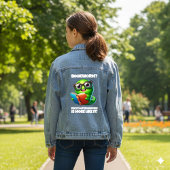 Funny Bookworm? Encyclopediaworm is More Like It! Denim Jacket