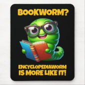 Funny Bookworm? Encyclopediaworm is More Like It! Muismat (Voorkant)