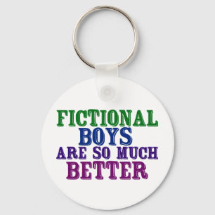 Funny Bookworm Fictional Boys zijn zo veel beter Sleutelhanger