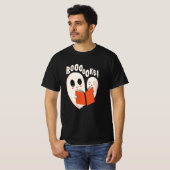 Funny Bookworm Ghost Halloween Costume Booooks T-shirt (Voorkant volledig)