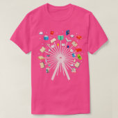 Funny Bookworm Gift Librarian Reading T-shirt (Design voorkant)