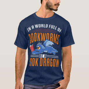 Funny Bookworm Mythical Creatading Book Drag T-shirt