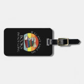 Funny Bookworm Reading Take My Books Nerd Bagagelabel (Voorkant horizontaal)