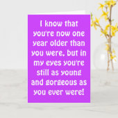 Funny Boomer Birthday Card Kaart (Gele Bloem)