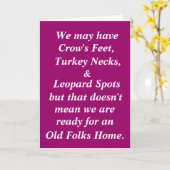 Funny Boomer Birthday Card Kaart (Gele Bloem)