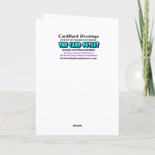 FUNNY BOOMER BIRTHDAY CARD KAART (Achterkant)