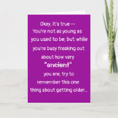 FUNNY BOOMER BIRTHDAY CARD KAART (Voorkant)