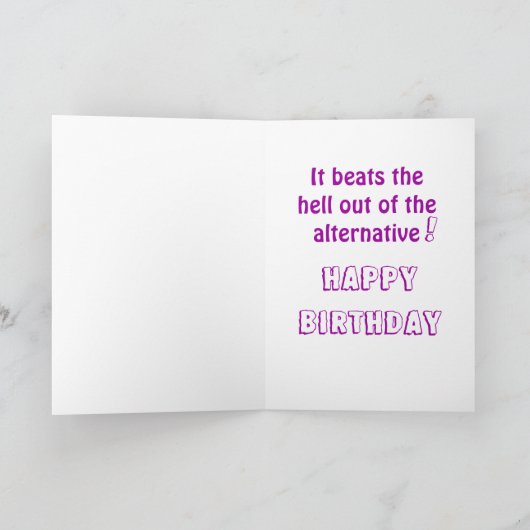 FUNNY BOOMER BIRTHDAY CARD KAART (Binnen)