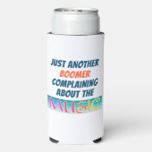 Funny Boomer Muziek Slim Koelbox Seltzer Blikjeskoeler (Seltzer Achterkant)