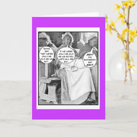 Funny BOOMER Verjaardag Kaart voor vrouwen (Gele Bloem)