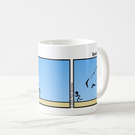 Funny Boomerang Stickman Mok - 005 (Voorkant rechts)