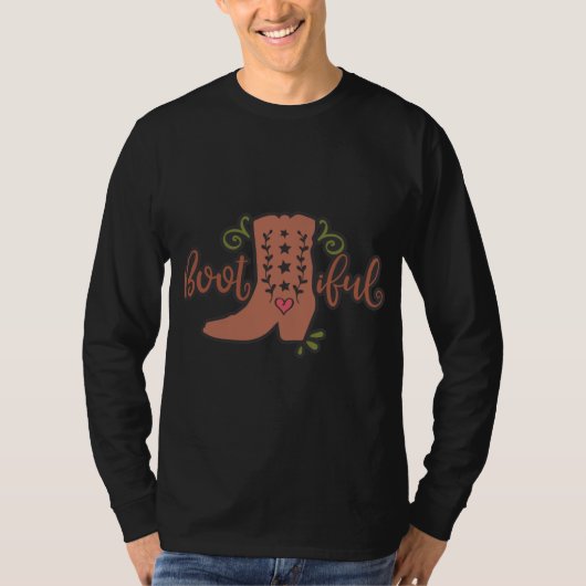 Funny Boot Iful Cowgirl Ideeën T-shirt (Voorkant)