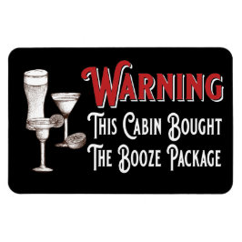 Funny Booze Cabin door Cruise Ship Magneet