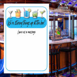 Funny Booze Cruise Ship Decor Custom Magnetisch Uitwisbaar Vel<br><div class="desc">Laat je deur voor de ruisstateroom opstaan met deze hilarische magneet! Met een cocktailthema van een cocktailbar zal dit leuke ornament een schetst van vrolijkheid toevoegen aan een stateroom- of cabinedeur. Profiteer van de perfecte decoratie op cruiseschepen - koop nu! Een grappige cruiseschip grap: "We roeren de dingen in de...</div>