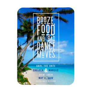 Funny Booze Food Bad Dance beweegt strand op D Magneet