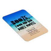 Funny Booze Food Bad Dance Moves Beach Weddenschap Magneet (Rechterzijde)