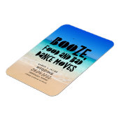 Funny Booze Food Bad Dance Moves Beach Weddenschap Magneet (Linkerzijde)