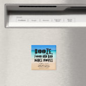 Funny Booze Food Bad Dance Moves Beach Weddenschap Magneet (Insitu (Vaatwasser))