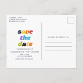 Funny Booze Food Bad Dance Moves Save the Date Aankondigingskaart (Achterkant)