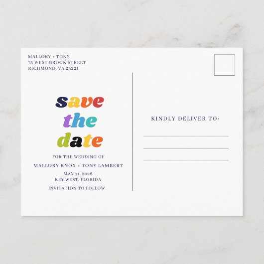 Funny Booze Food Bad Dance Moves Save the Date Aankondigingskaart (Achterkant)