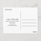 Funny Booze Food Bad Dance Moves Save the Date Briefkaart (Achterkant)