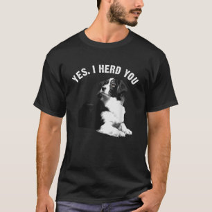 Funny Border Collie Art Mannen Vrouwen Puppy Borde T-shirt