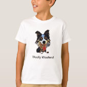 Funny Border Collie Boys T-Shirt (Voorkant)